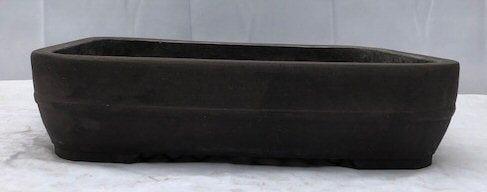 Brown Mica Bonsai Pot - Rectangle  14 5/8"  x 11 1/8" x 3.5" OD 13.25" x 9.75" x 2.75"