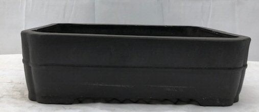 Brown Mica Bonsai Pot - Rectangle  16 3/8" x 13.0" x 4.5" OD 14 7/8" x 11 3/8" x 3.75"