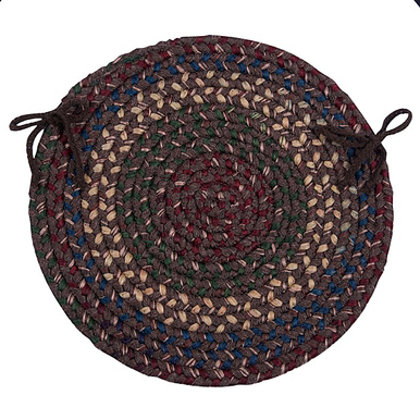 Java Colonial Mills Midnight Chair Pads Braided Chair Pads Made in the USA