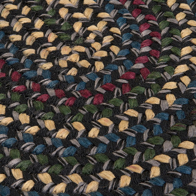 Carbon Colonial Mills Midnight Runners Braided Rugs Made in the USA