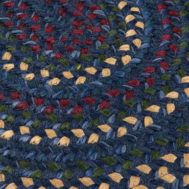 Indigo Colonial Mills Midnight Runners Braided Rugs Made in the USA