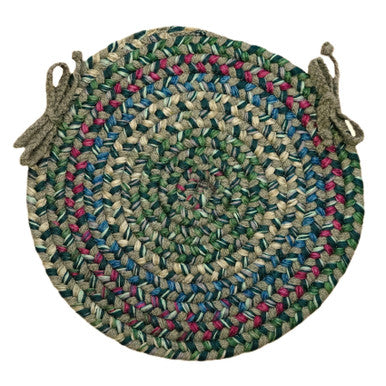 Forest Colonial Mills Midnight Chair Pads Braided Chair Pads Made in the USA