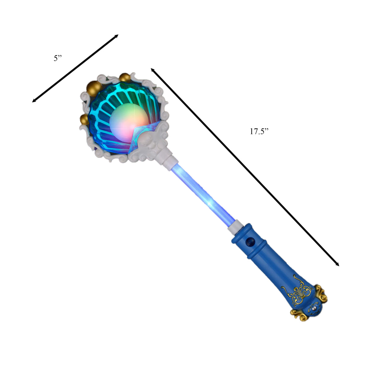 Magical Seashell Light Up Wand with Pearl Glow