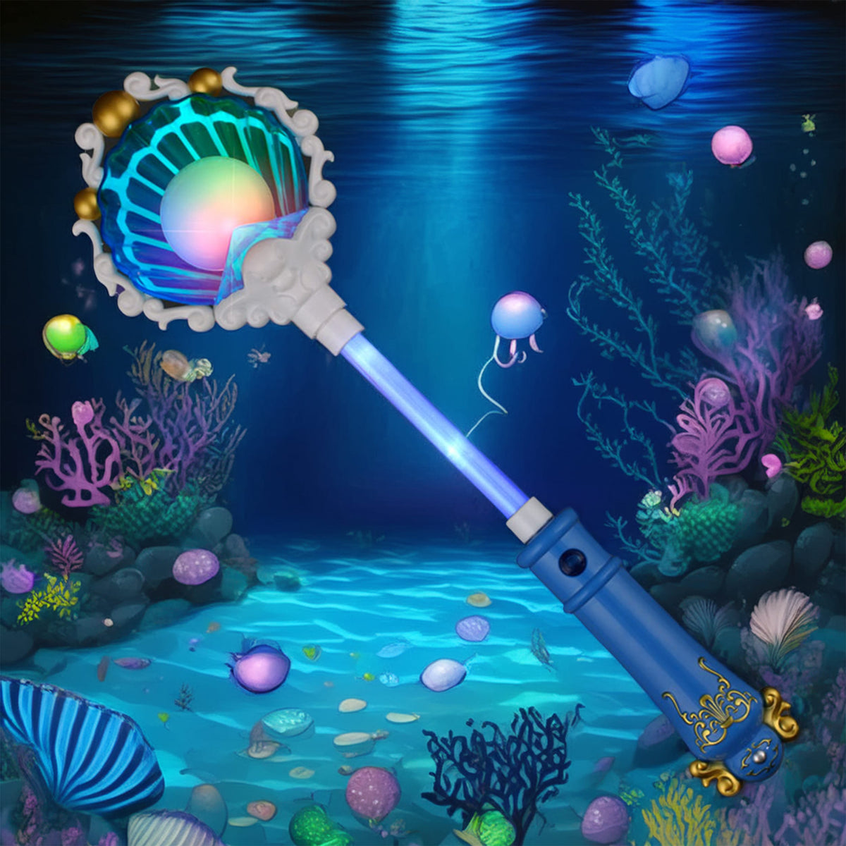 Magical Seashell Light Up Wand with Pearl Glow