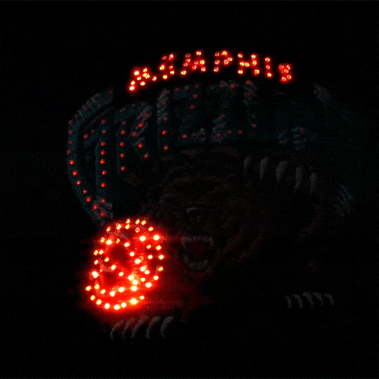 Memphis Grizzlies Flashing Fiber Optic Cap