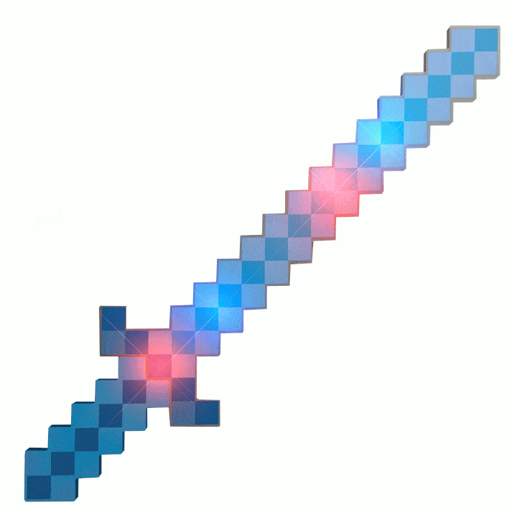 LED Pixelated Warrior Sword