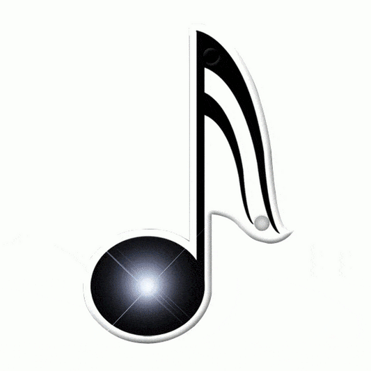 Music Note Flashing Body Light Lapel Pins