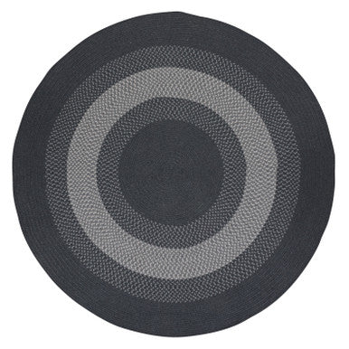 Charcoal Colonial Mills North Ridge Round Rugs Braided Rugs Made in the USA
