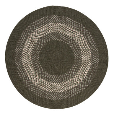 Olive Colonial Mills North Ridge Round Rugs Braided Rugs Made in the USA