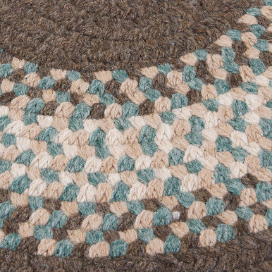 Bark Colonial Mills North Ridge Round Rugs Braided Rugs Made in the USA