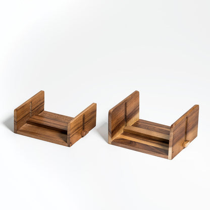 Napkin Holder - Kalmar Home acacia wood napkin holder, view 4