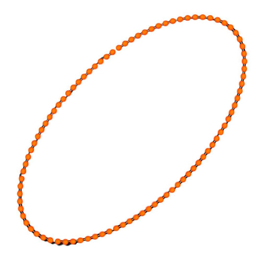 Smooth Round Opaque Bead Mardi Gras Necklace Orange Pack of 12
