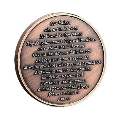 Pray Without Ceasing 1 Thessalonians 5:17 Christian Jesus Blessing Coin
