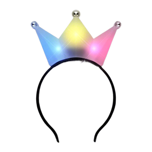 3 Jeweled Multicolor Princess Crown Headbands
