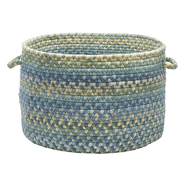 Whipple Blue Colonial Mills Rustica Baskets Braided Baskets Made in the USA