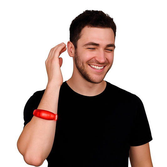 Sound Activated Red LED Bracelet for Concert