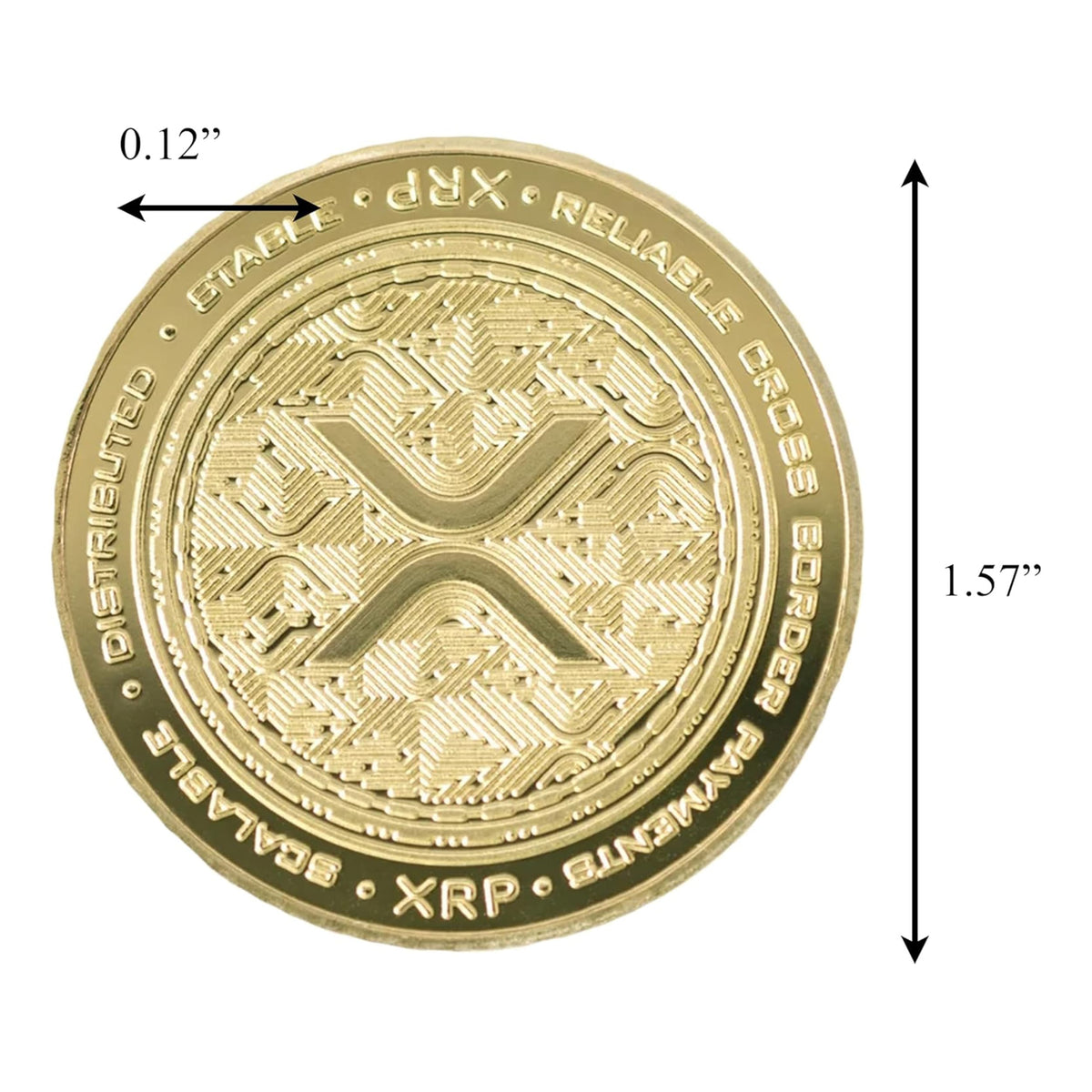 Ripple Royalty Edition XRP Collector Gold Plated Coin