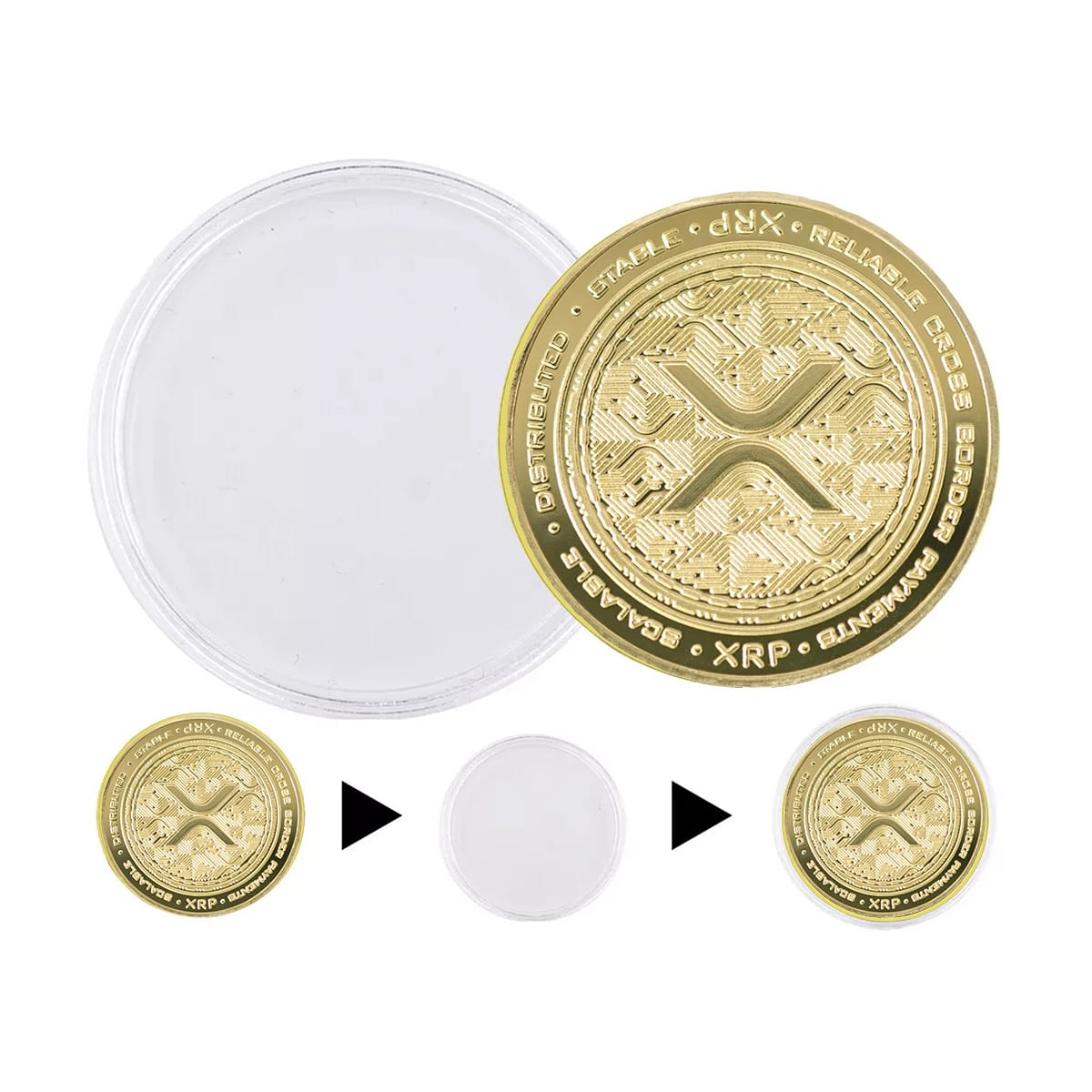 Ripple Royalty Edition XRP Collector Gold Plated Coin