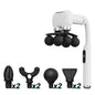 6-Heads Handhel Fascia Gun High Frequency Vibration Body Massage Gun Neck Shoulder Waist Back Handle Massager Fascia masajeador