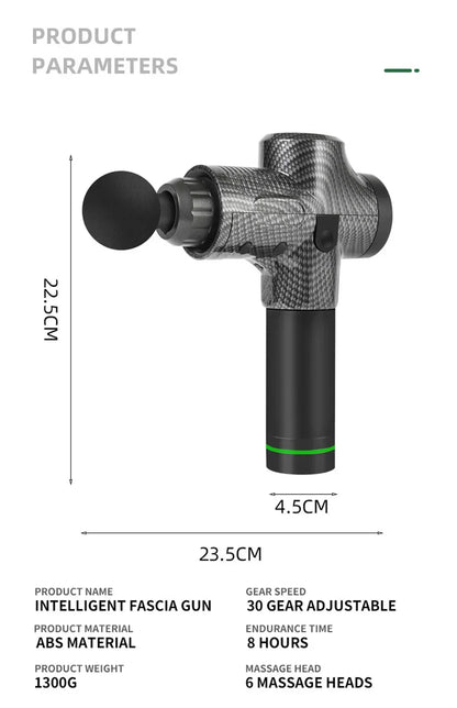 30 Level Massage Gun Fascia Deep Muscle Relax Body Neck Massager Electric Fitness Equipment Noise Reduction Male Female