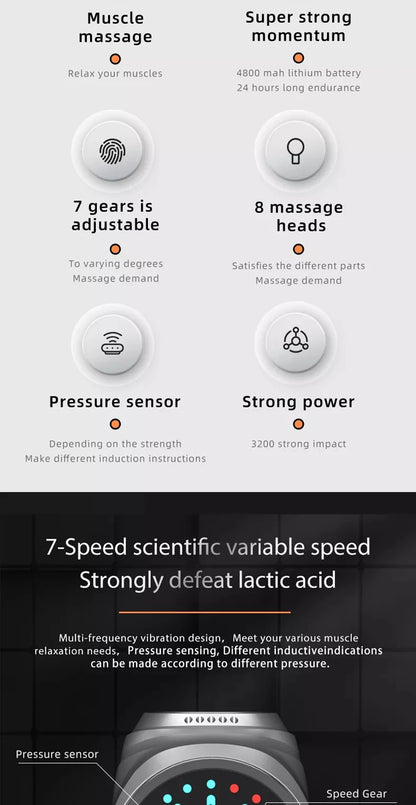 Professional Fascia Gun 4800mAh Deep Tissue Percussion Vibrat Massage Gun Fitness Back And Neck Muscle Relaxation Massager