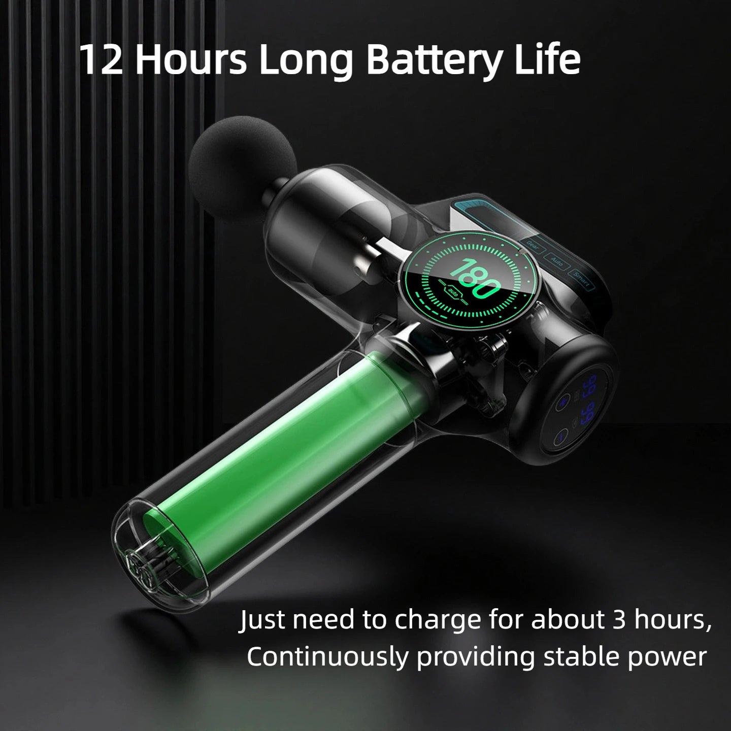 Powerful Massage Gun with 99 Speed Adjustable Levels 8 Attachments Box for Full Body Muscle Recovery