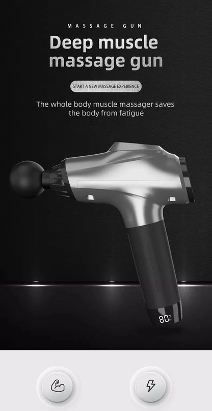 Professional Fascia Gun 4800mAh Deep Tissue Percussion Vibrat Massage Gun Fitness Back And Neck Muscle Relaxation Massager
