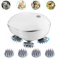 Head Massager with Adjustable Speed for Scalp Massage Red Light for Hair Care Soft Silicone for Deep Kneading of the Head