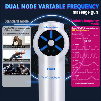 Fascia gun electric frequency conversion impact massage gun deep massage body neck hands legs male specific training relaxation