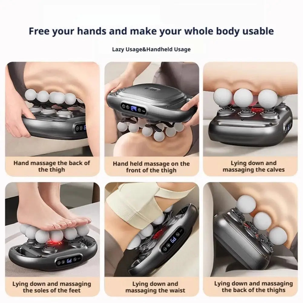 Cordless 22 Head Massage Gun High Frequency Vibration 9 Speed Levels Deep Relaxation for Back Neck Shoulder Legs