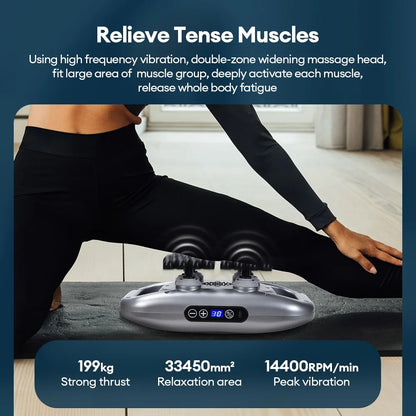 48/66-Head Fascia Gun High Frequency Vibration Body Fascia Massage Gun Back Waist Massager Tool Neck Shoulder Fascia Masajeador