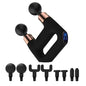 New Products 6 Gears Fascial Gun Double Head Mini Massage Gun Cordless Deep Tissue Vibration Muscle Massage Gun with LED Display