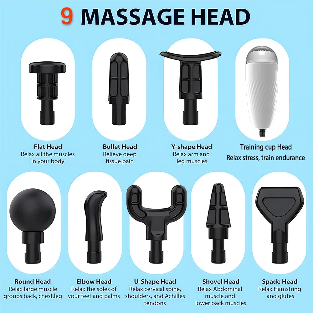 Fascia gun electric frequency conversion impact massage gun deep massage body neck hands legs male specific training relaxation