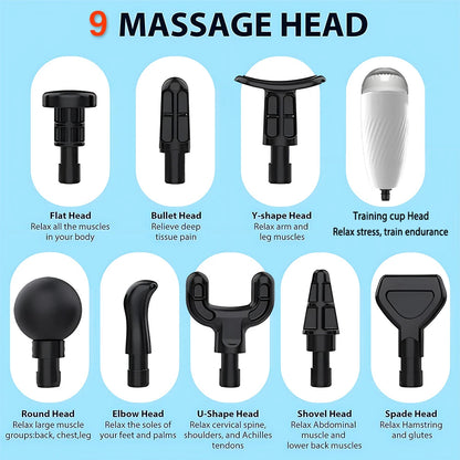 Fascia gun electric frequency conversion impact massage gun deep massage body neck hands legs male specific training relaxation