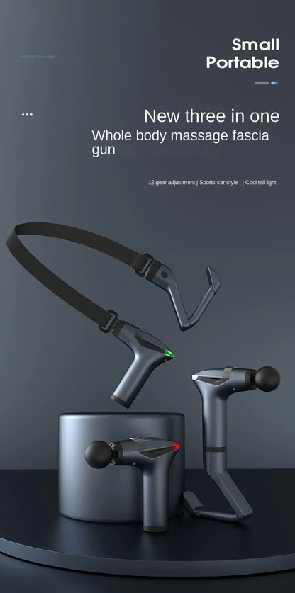 Hot Selling Multifunctional Muscle Relaxation Long-handle Massage Gun Remission Deep Tissue Percussion Body Electric Massage Gun