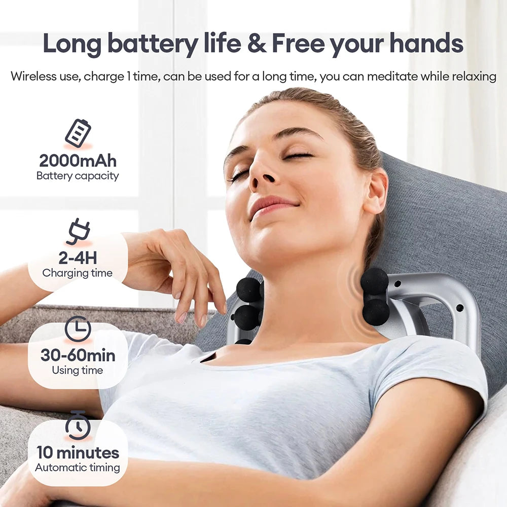 48-Heads Body Massage Gun High-Frequency Vibration Fascia Gun Back Waist Thigh Massager Neck Shoulder Massager Muscle masajeador