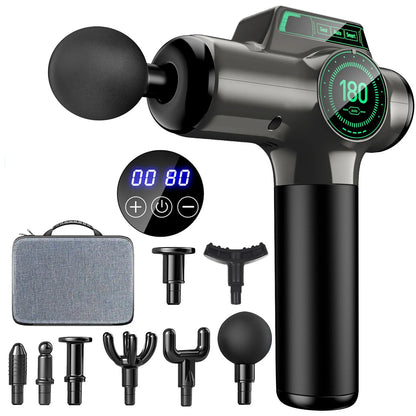 Powerful Massage Gun with 99 Speed Adjustable Levels 8 Attachments Box for Full Body Muscle Recovery