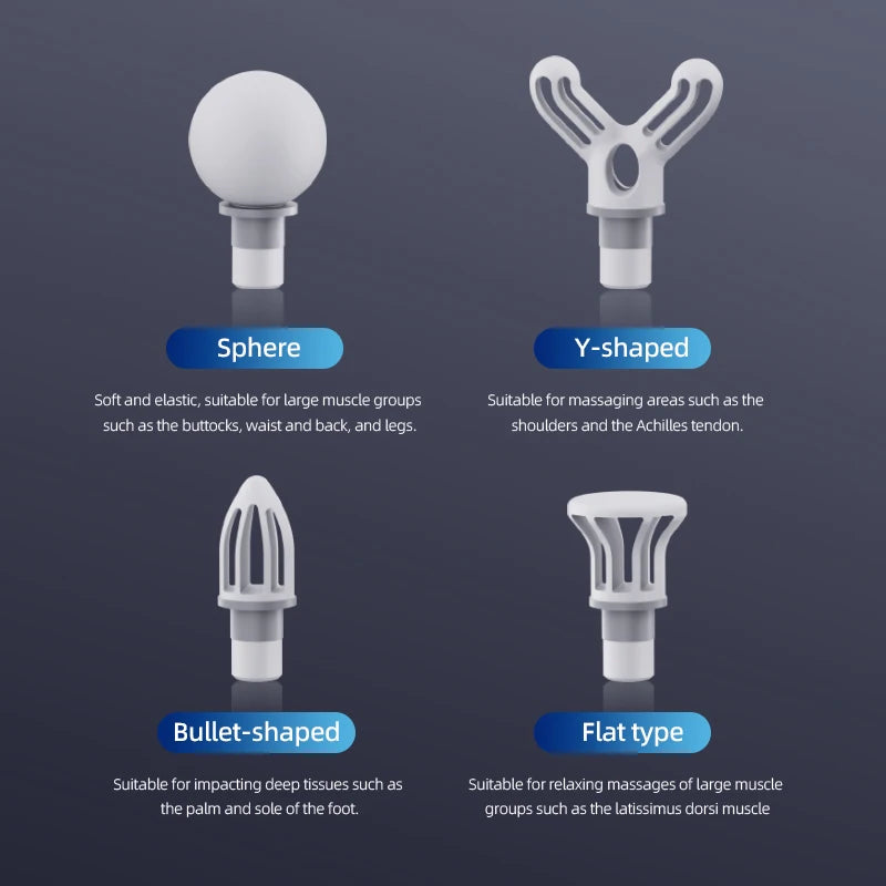 Multifunctional Intelligent Massage Gun Detachable Handheld Long-Handled Elbow Fascia Muscle Relaxation Massager for Home Use
