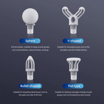 Multifunctional Intelligent Massage Gun Detachable Handheld Long-Handled Elbow Fascia Muscle Relaxation Massager for Home Use
