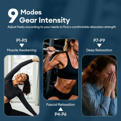 48/66-Head Fascia Gun High Frequency Vibration Body Fascia Massage Gun Back Waist Massager Tool Neck Shoulder Fascia Masajeador