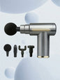 2026Portable Fascial Massage Gun Electric Percussion Pistol Massager With LED Touch Screen4Replaceable Massage Head Rechargeable