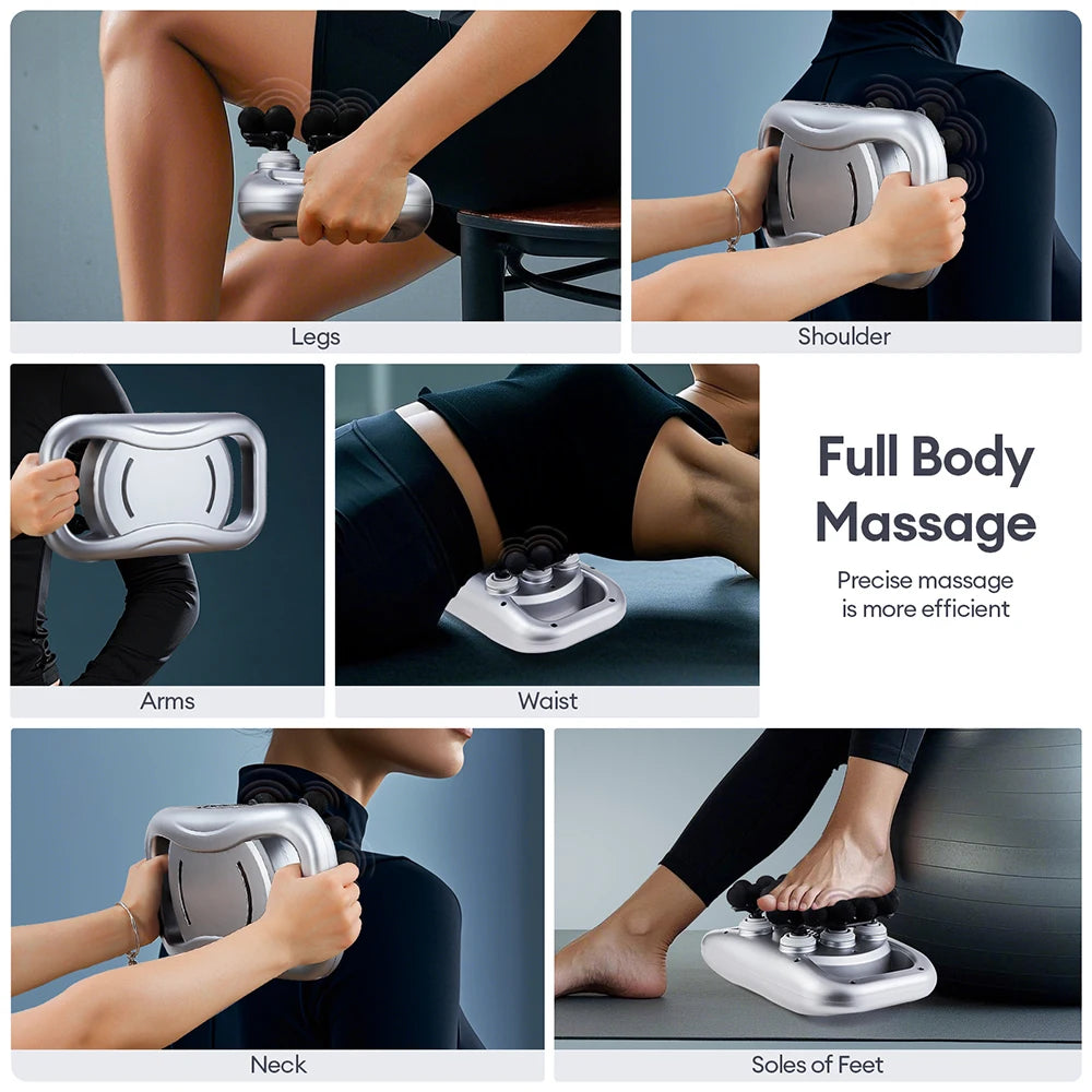 48-Heads Body Massage Gun High-Frequency Vibration Fascia Gun Back Waist Thigh Massager Neck Shoulder Massager Muscle masajeador