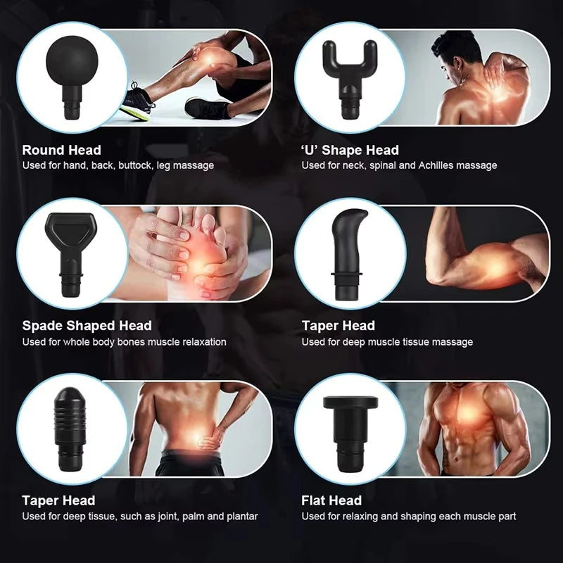 Professional Massage Gun Muscle Massager Deep Tissue Body Neck and Leg Massager Exercising Relaxation