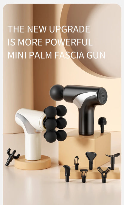 10 head fascia gun electric vibration massage gun for relaxing the body and massaging handheld impact massager
