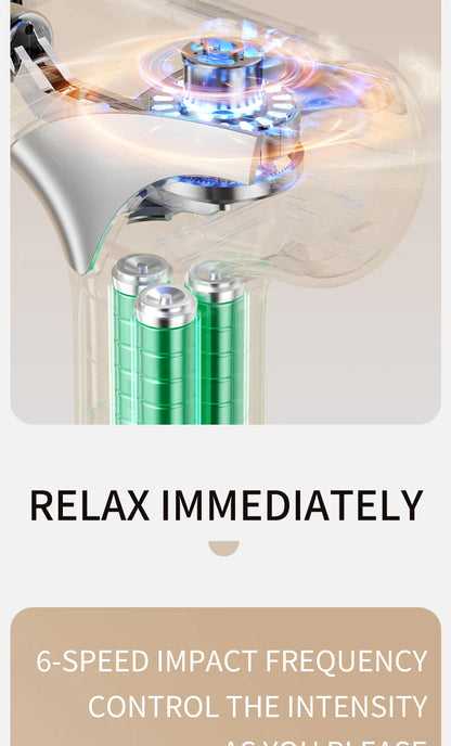 10 head fascia gun electric vibration massage gun for relaxing the body and massaging handheld impact massager