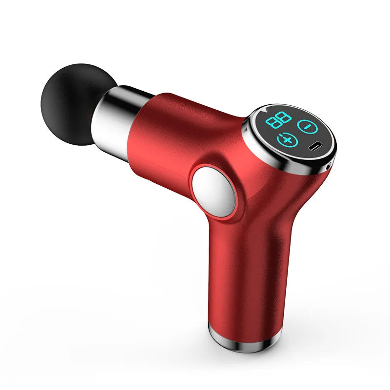 Kh515 Mini Fascia Gun Lcd Portable Muscle Massage Meridian Health Care Sports Relaxation Muscle Gun Electric Fitness Massager