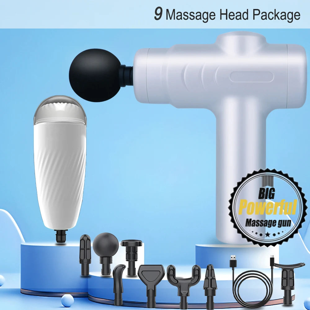 Fascia gun electric frequency conversion impact massage gun deep massage body neck hands legs male specific training relaxation