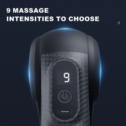 Mini Triangular Fascia Gun Neck Cervical spine Massage With 9 Massage Heads 9 Levels of Adjustable Strength Low Noise