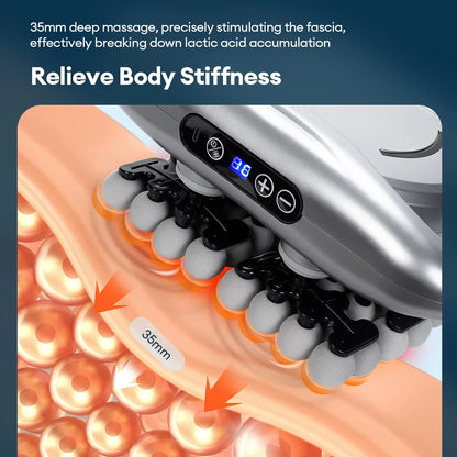 48/66-Head Fascia Gun High Frequency Vibration Body Fascia Massage Gun Back Waist Massager Tool Neck Shoulder Fascia Masajeador