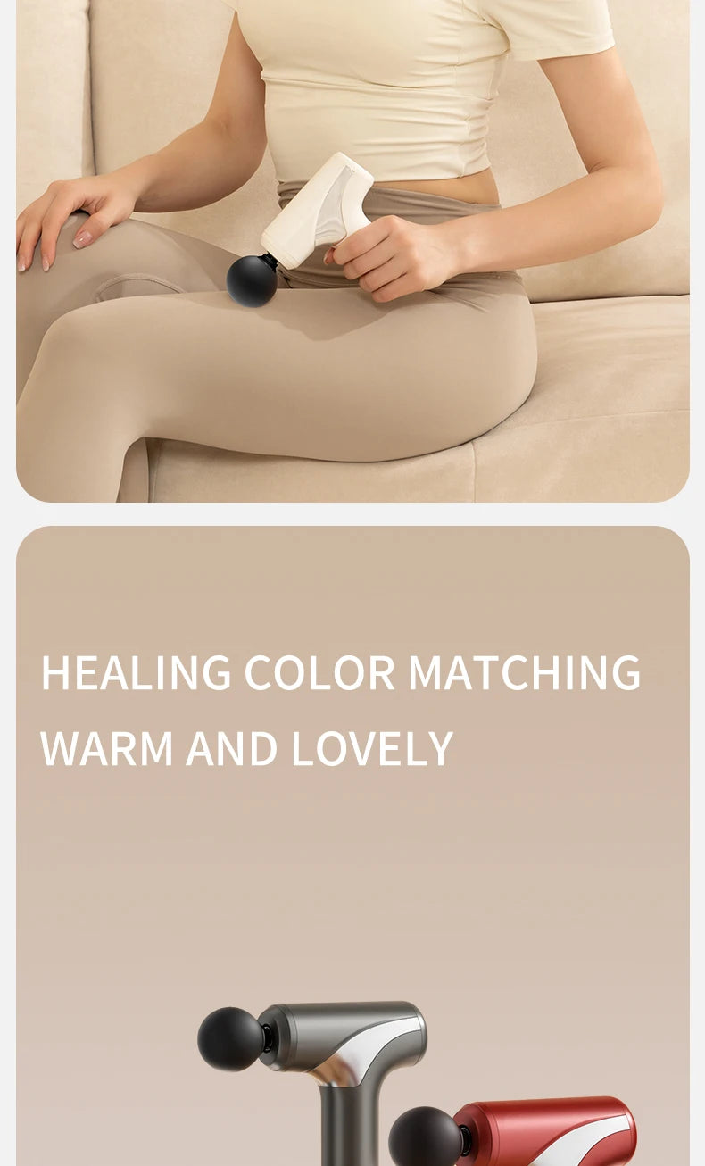 10 head fascia gun electric vibration massage gun for relaxing the body and massaging handheld impact massager